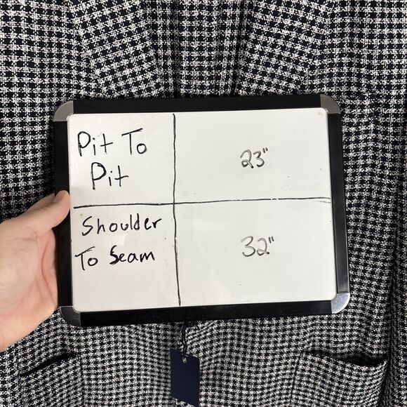 Stafford Blazer Sport Coat Mens 46R Classic Fit Navy Blue Check NWT - Picture 7 of 7